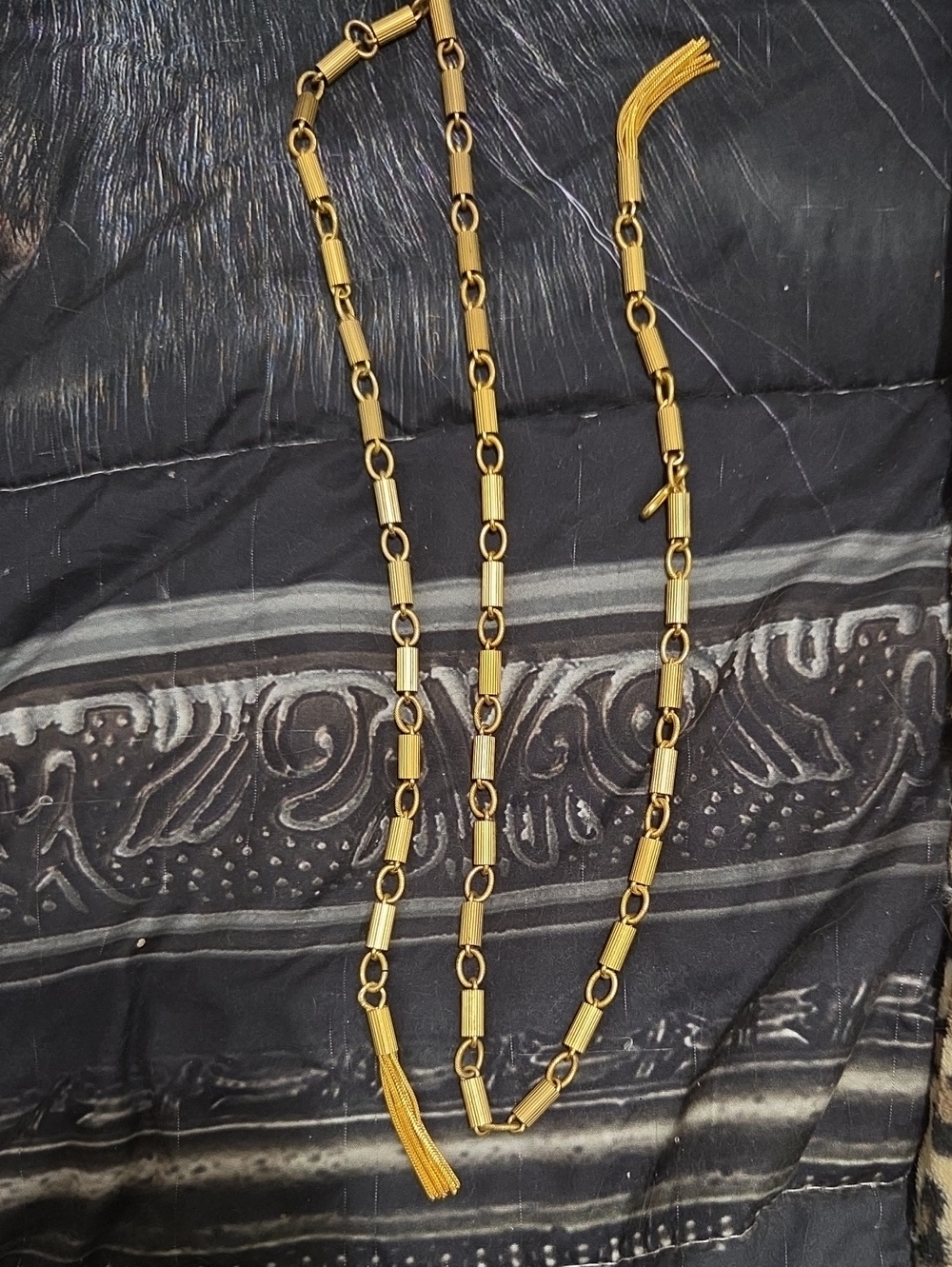 Gold Tassel Link Belt - Women Accessories